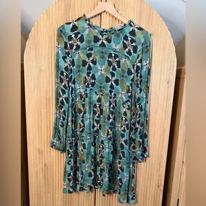 Knox Rose Teal and Navy Floral Dress